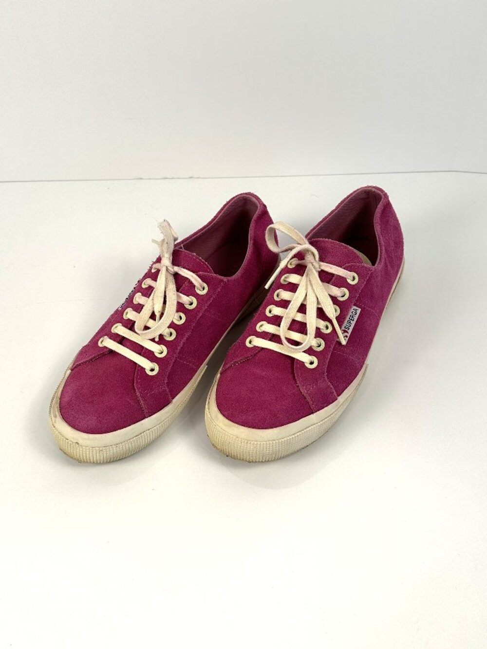 Superga Pink Suede Sneakers